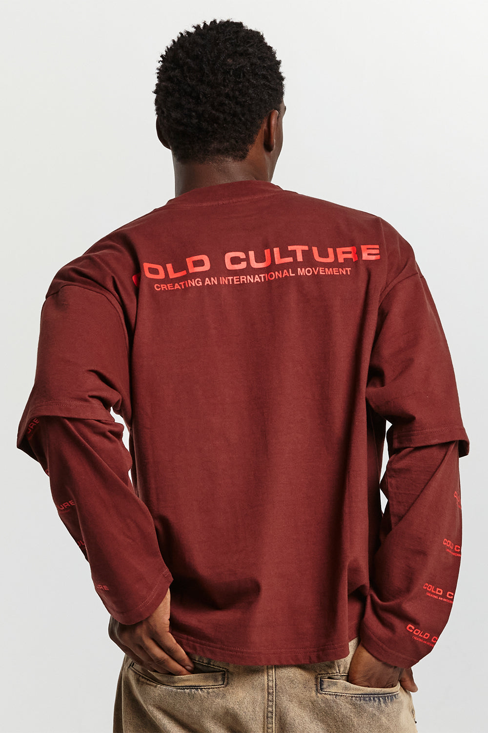 FIRE EARTH LONG SLEEVE TEE OXIDE RED