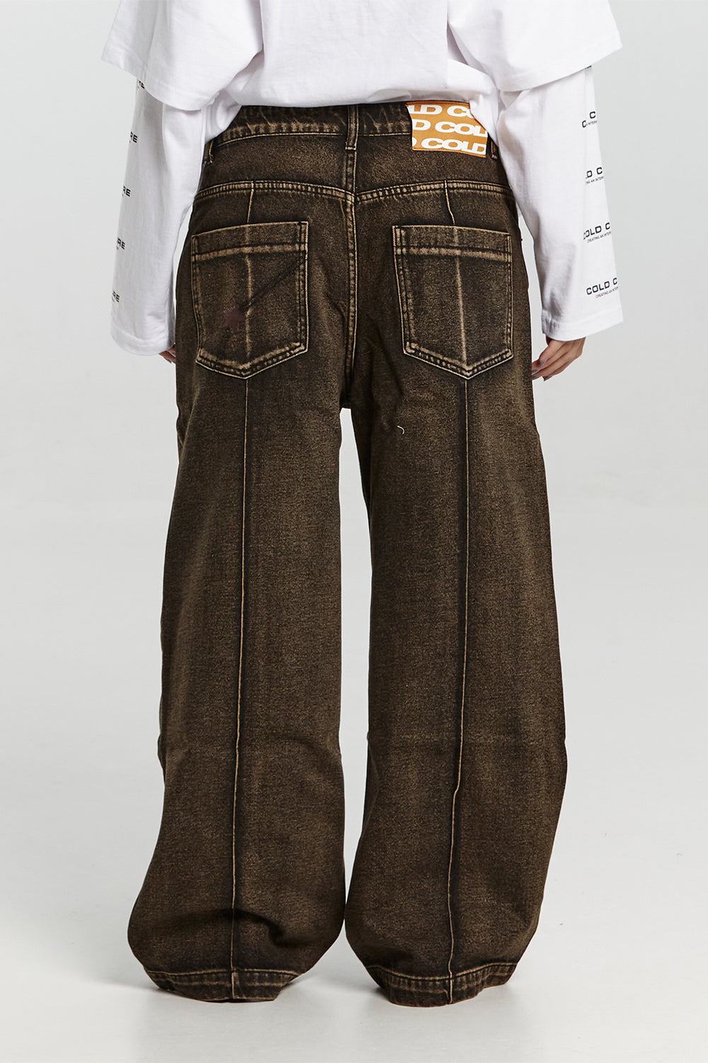 PINTUCK V2 PANTS SEPIA BROWN