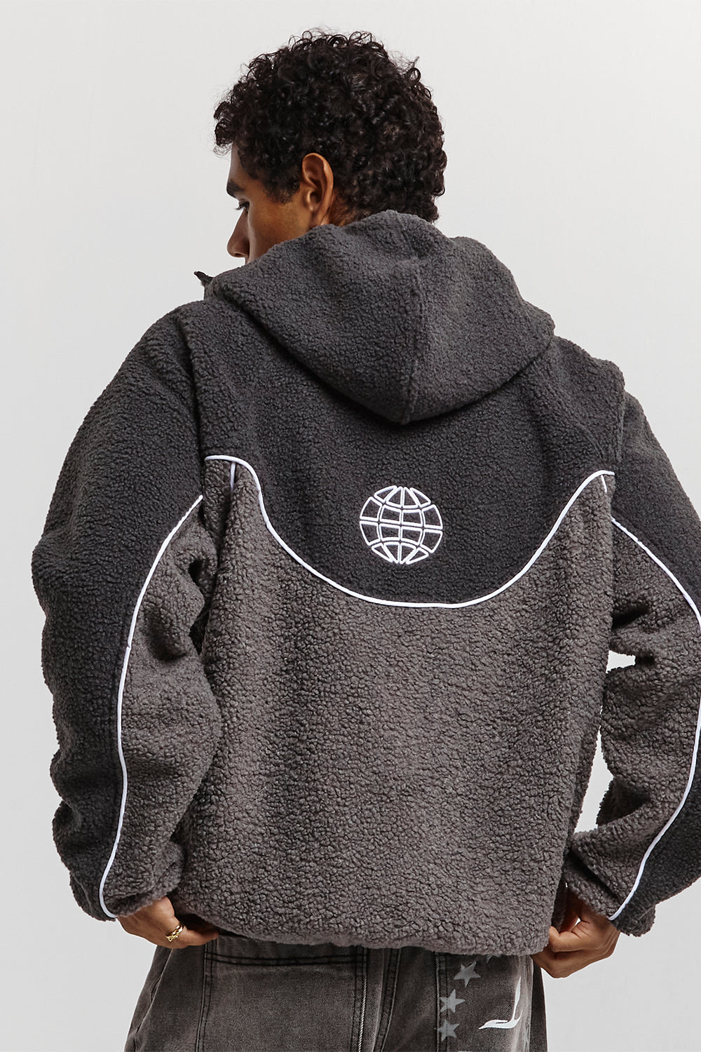 NO RISK FLEECE JACKET HEAVY GREY/DUST GREY