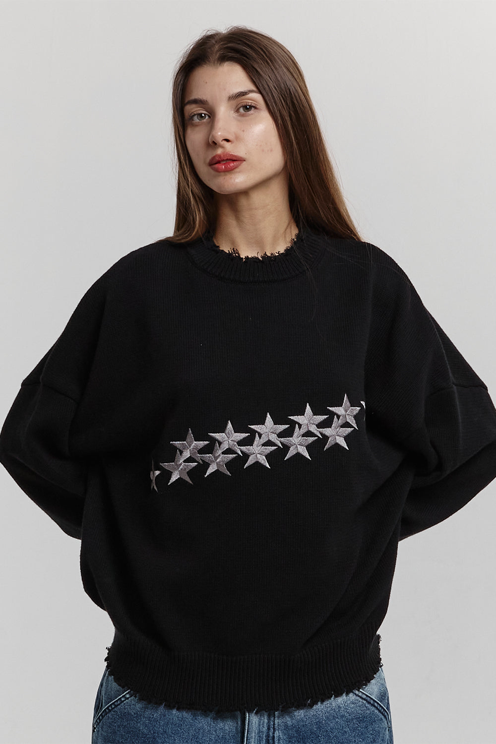 STARS KNIT BLACK