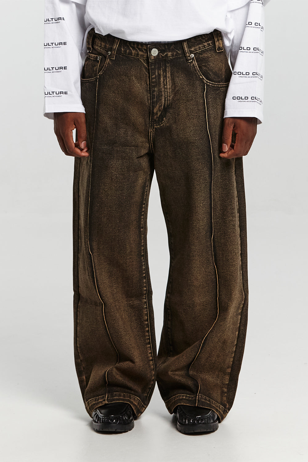 PINTUCK V2 PANTS SEPIA BROWN