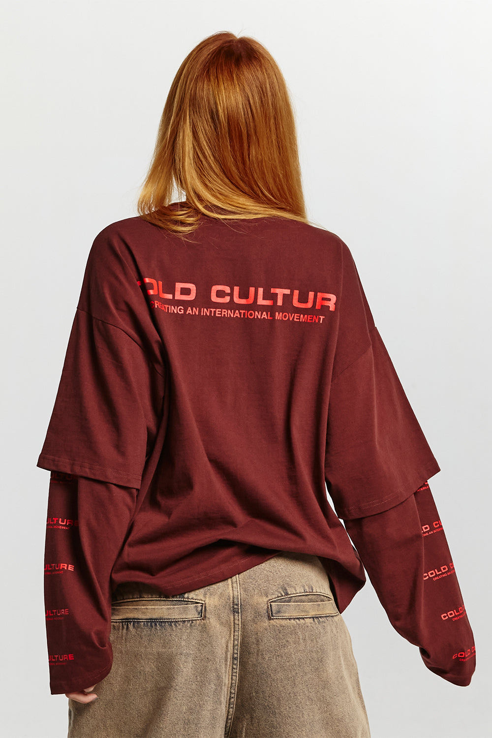 FIRE EARTH LONG SLEEVE TEE OXIDE RED