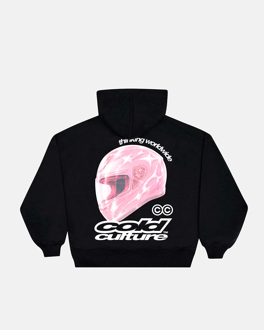 VALENTINO HOODIE BLACK - Cold Culture #packshot