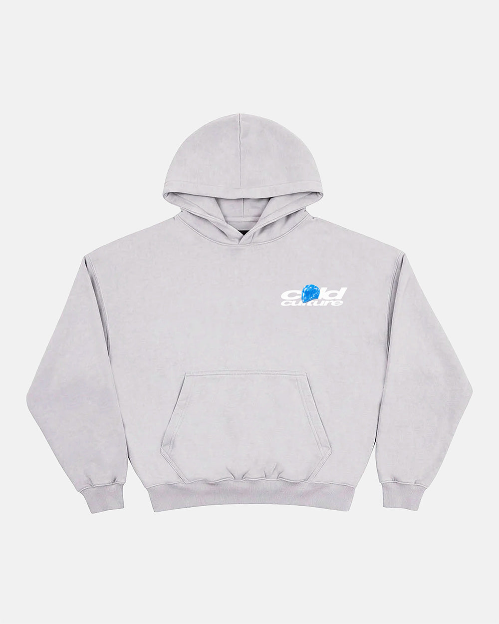 VALENTINO HOODIE HEATHER GREY - Cold Culture #packshot
