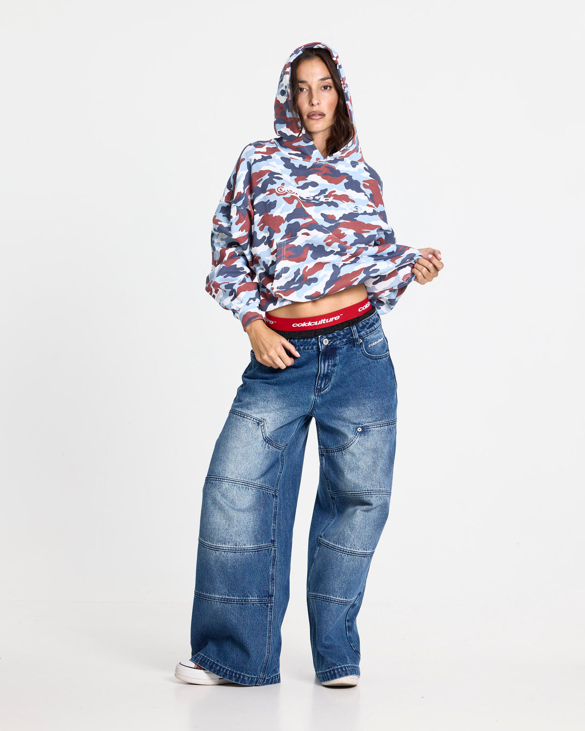 VERTICAL HOODIE CAMO - Cold Culture #woman