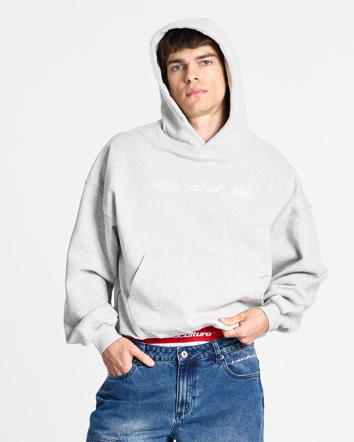 VERTICAL HOODIE HEATHER GREY - Cold Culture #man