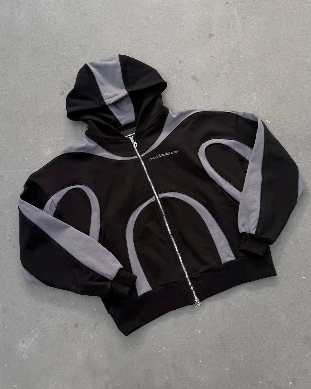 TAKE OFF FLEECE ZIP HOODIE BLACK