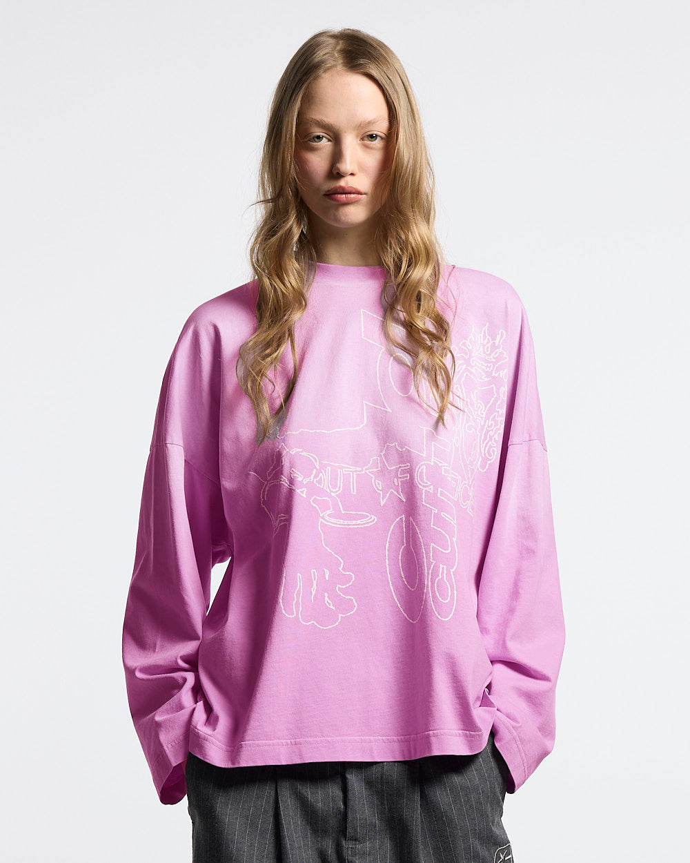 OUT OF THE OFFICE LONGSLEEVE PINK