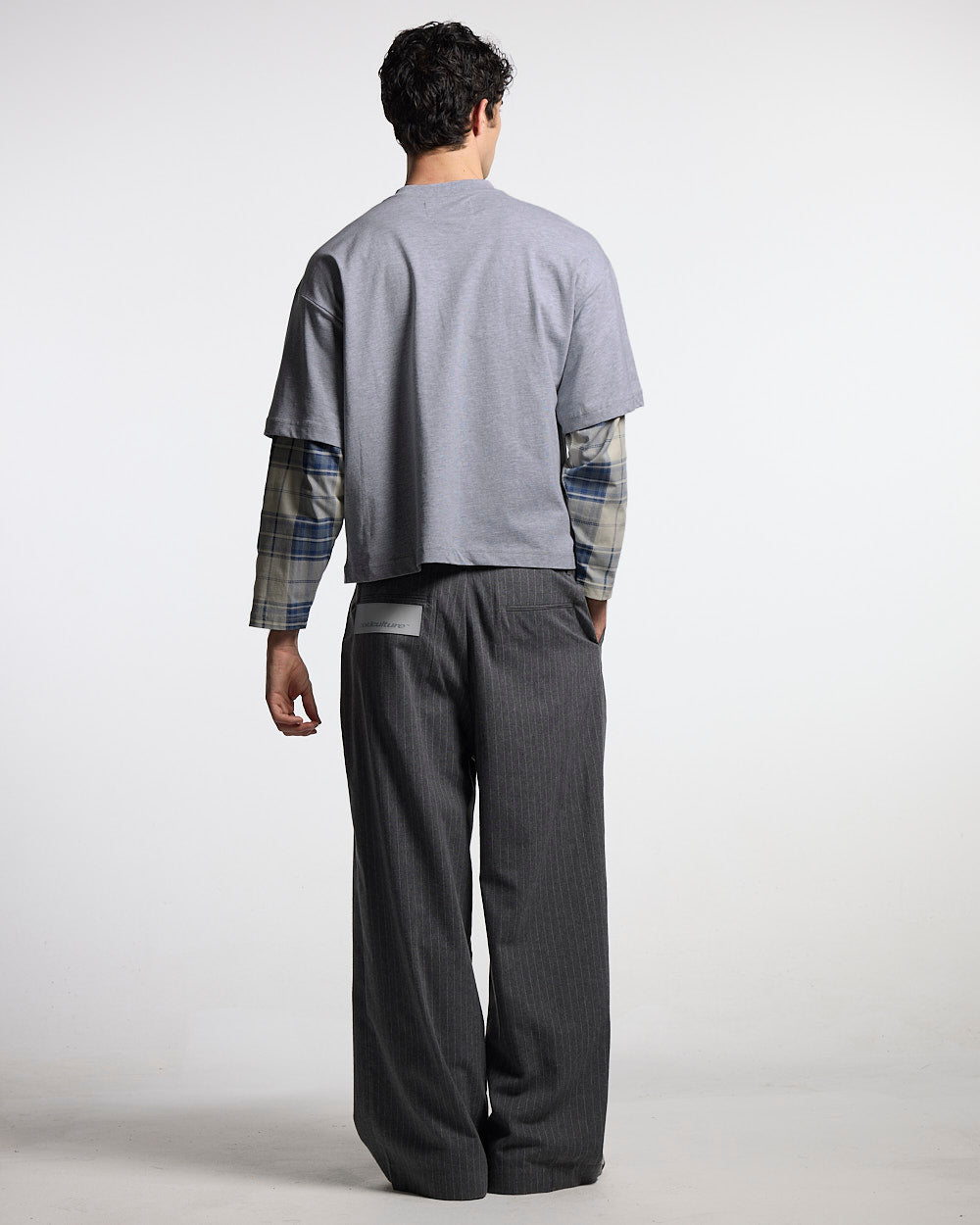 SCRIPT DOUBLE LONGSLEEVE GREY VIGORE