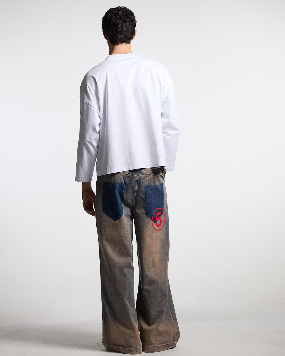 NUMBER 5 V3 DENIM PANTS DARK BLUE