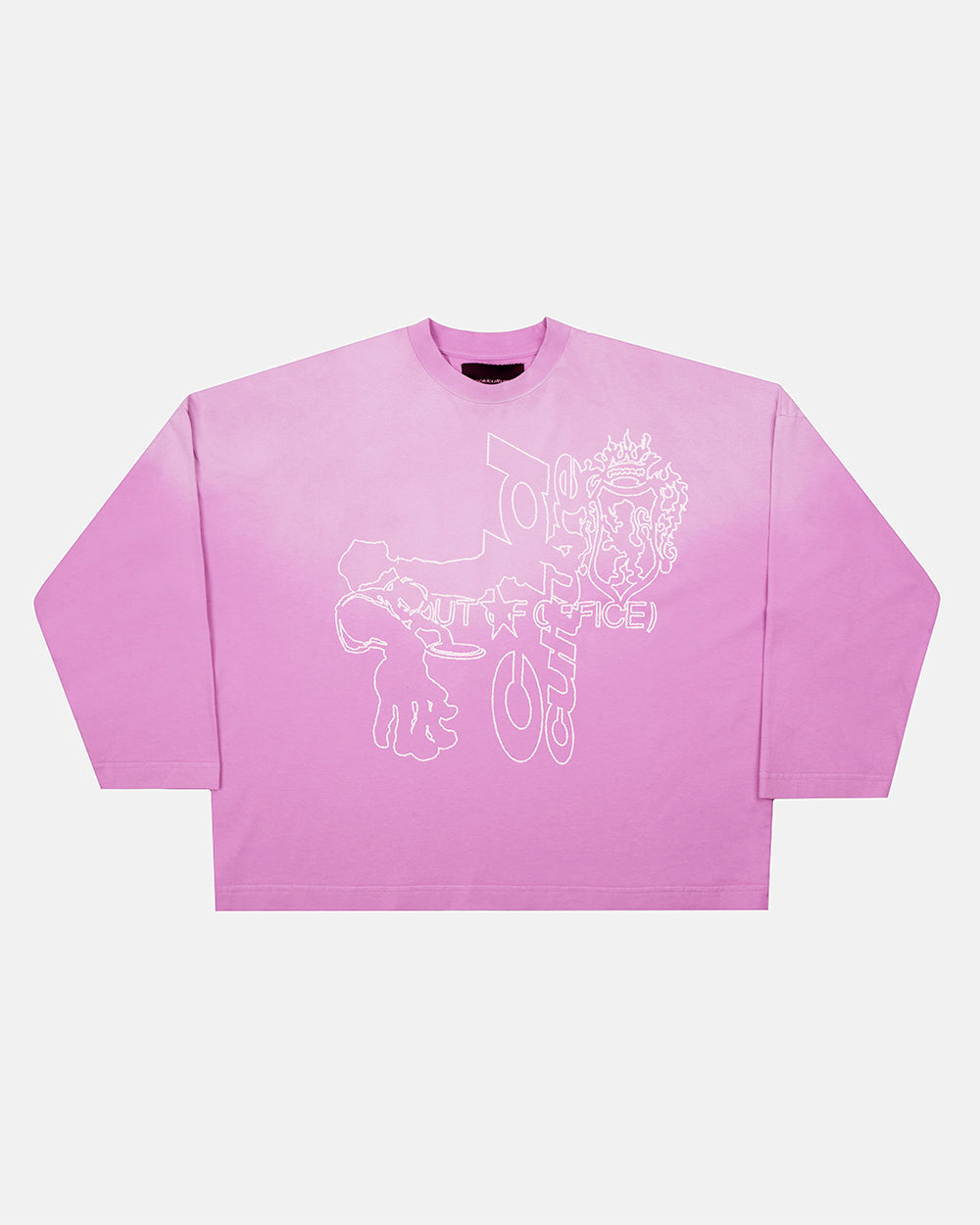 OUT OF THE OFFICE LONGSLEEVE PINK