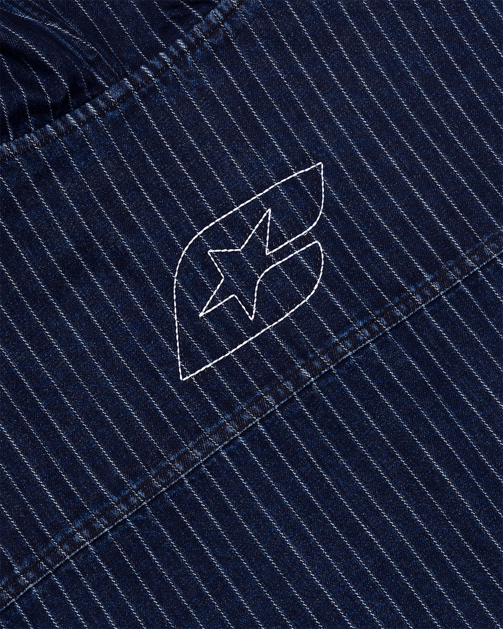 MEMPHIS HOODED SHIRT BLUE DENIM