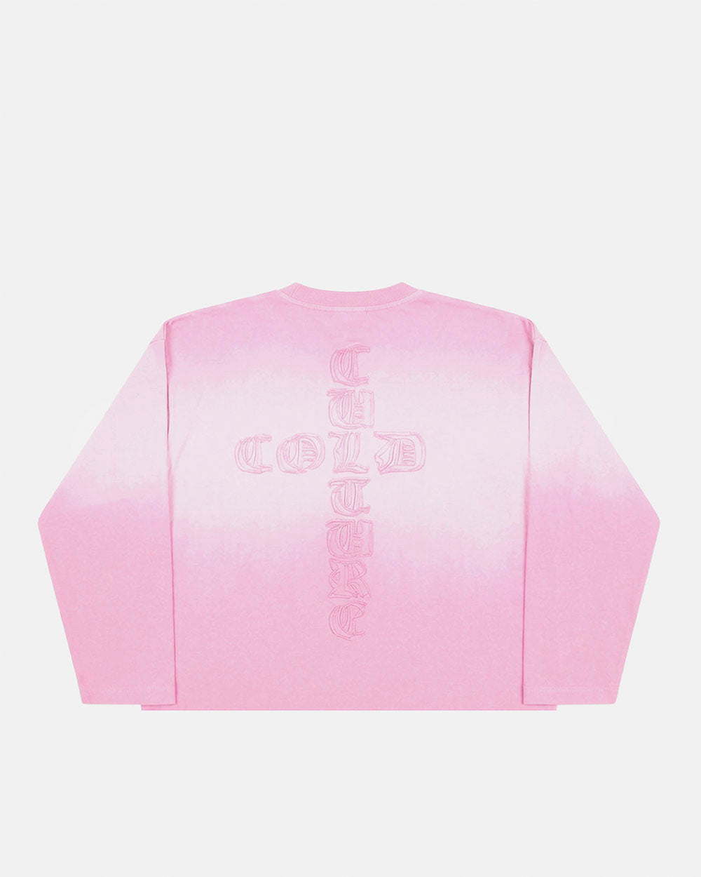 CROSSED LONGSLEEVE PINK - Cold Culture #packshot