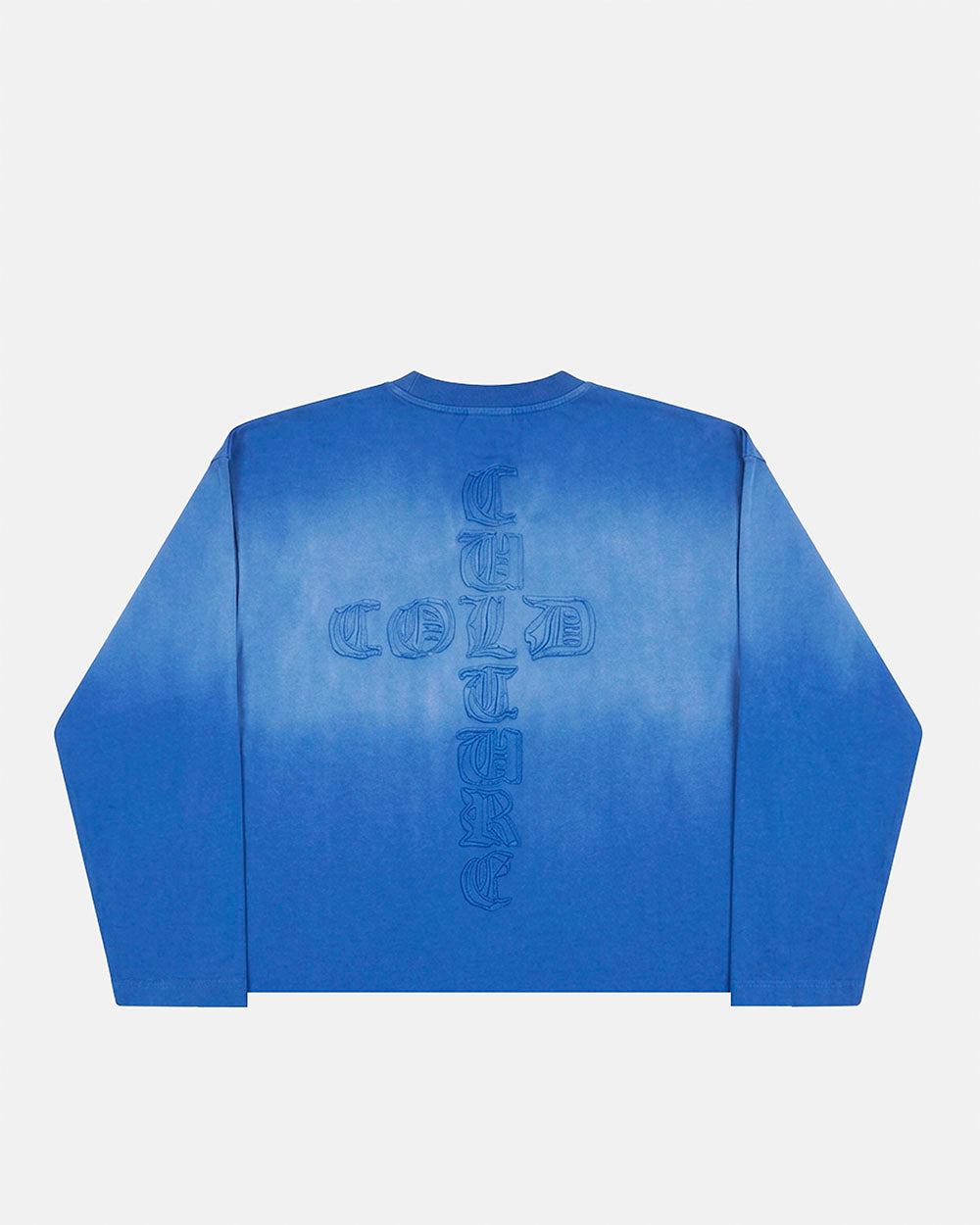CROSSED LONGSLEEVE BLUE - Cold Culture #packshot