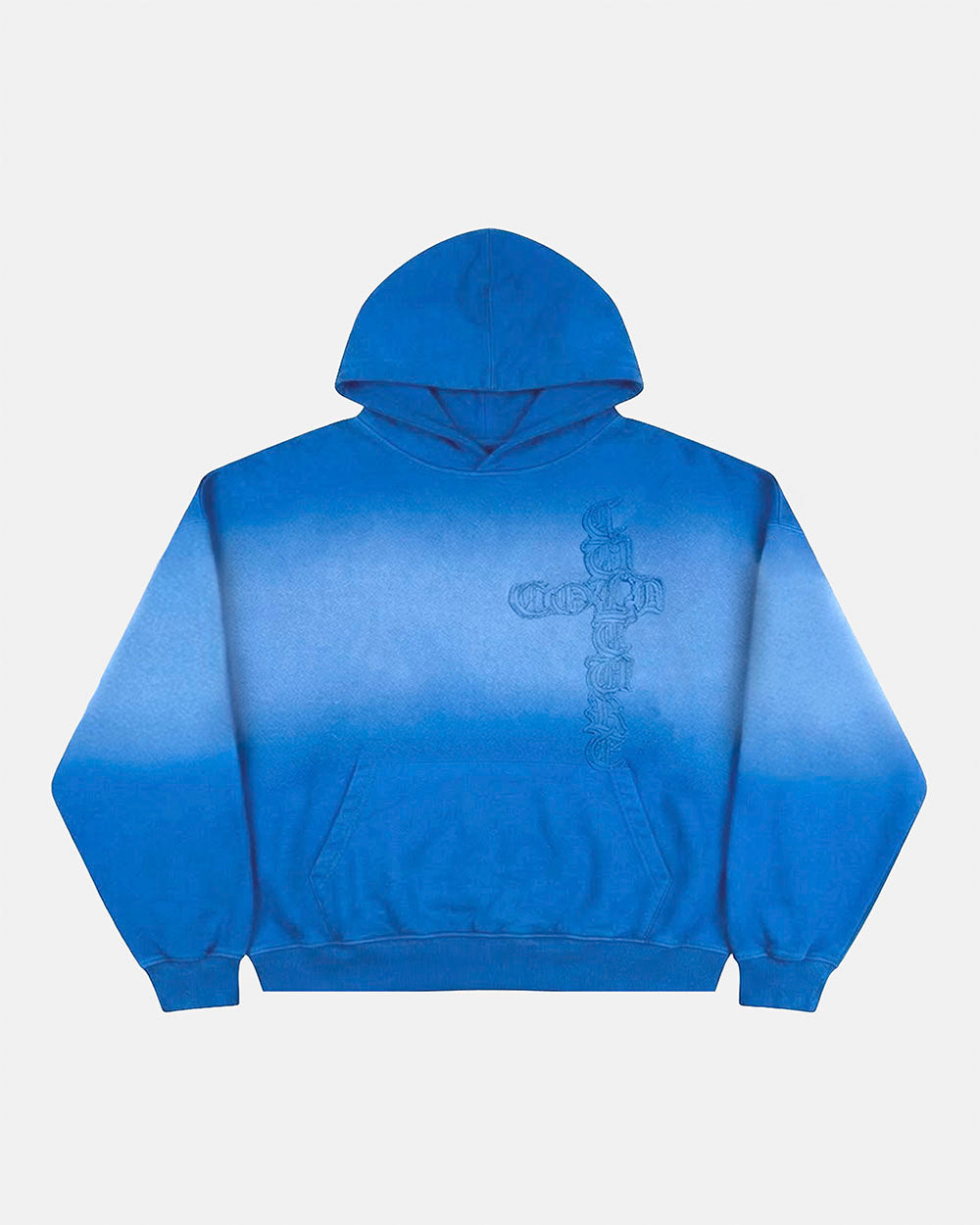 CROSSED HOODIE BLUE - Cold Culture #packshot