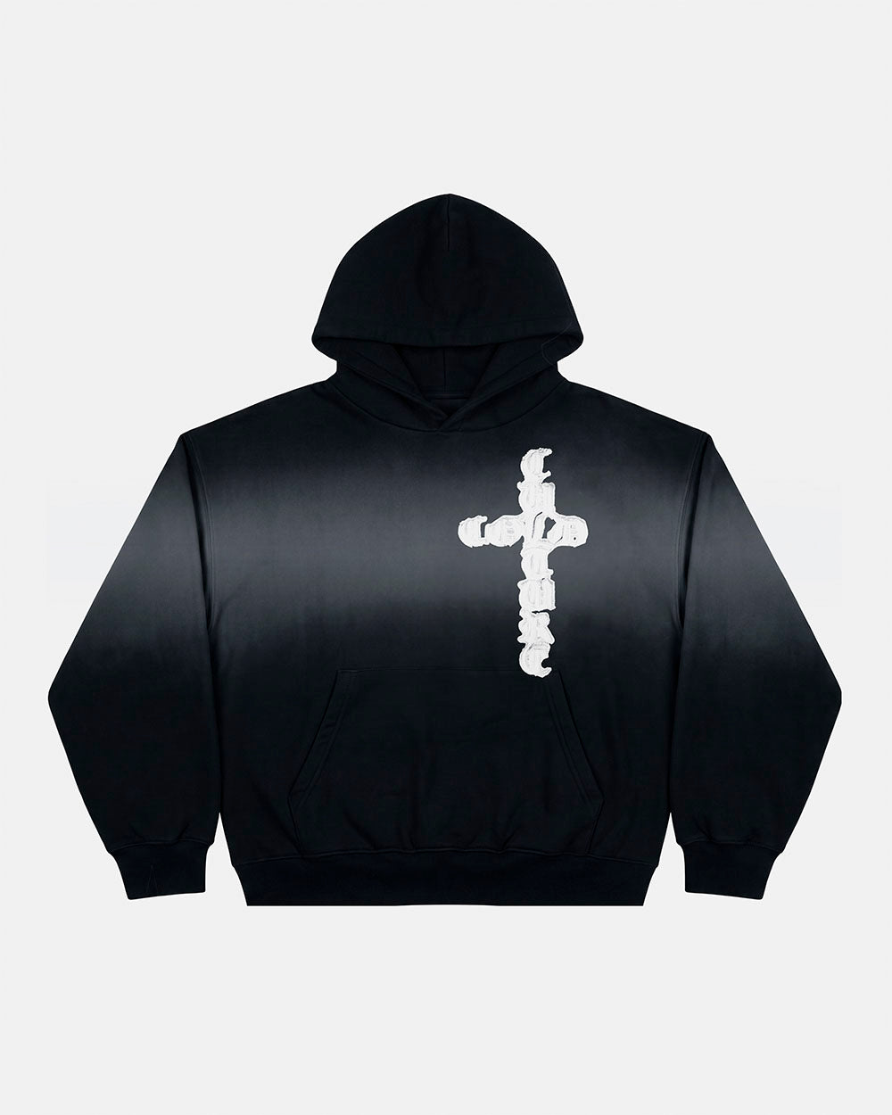CROSSED HOODIE BLACK - Cold Culture #packshot