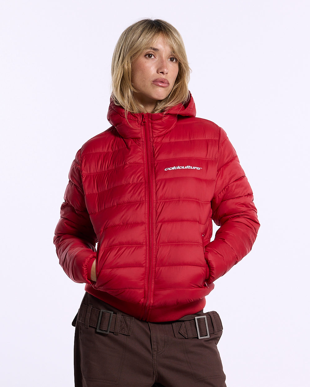 WHEEL PUFFER RED - Cold Culture #woman