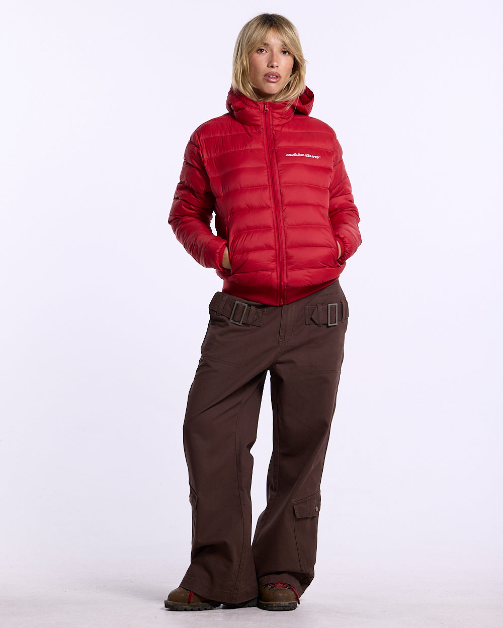 WHEEL PUFFER RED - Cold Culture #woman