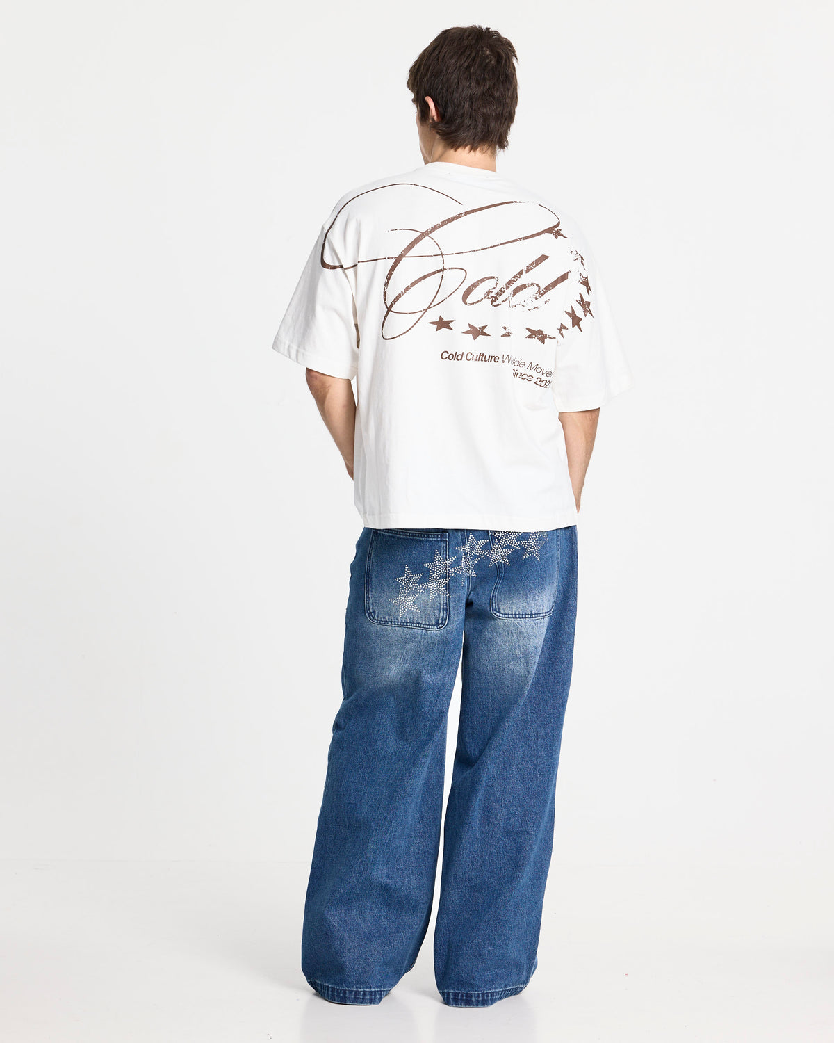 WORLDWIDE STARS TEE OFF WHITE
