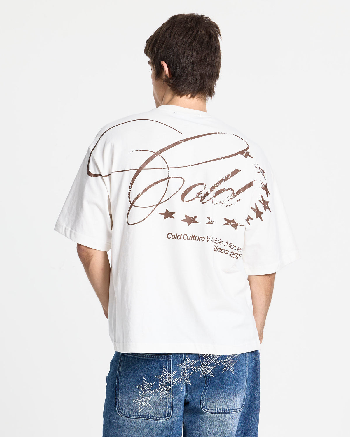 WORLDWIDE STARS TEE OFF WHITE