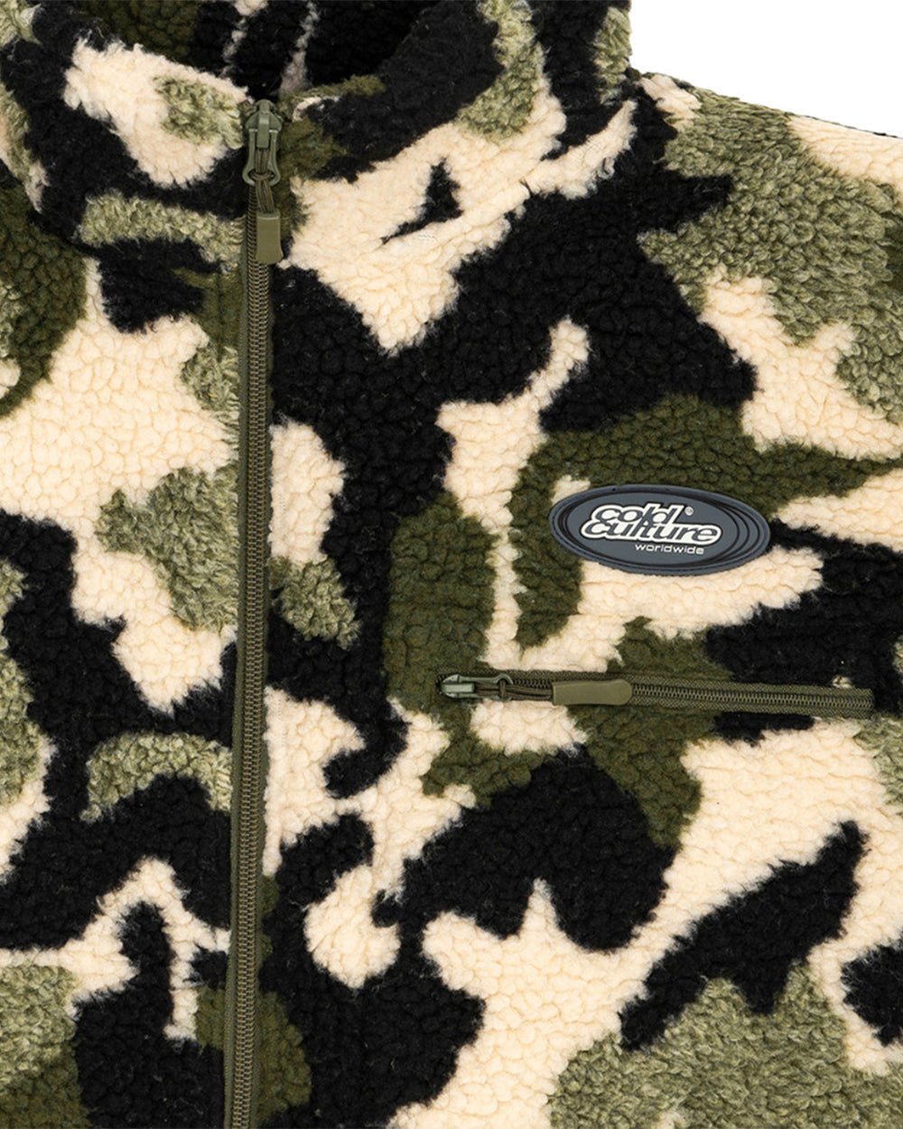 ABSTRACT FLEECE GREEN CAMO - COLD CULTURE