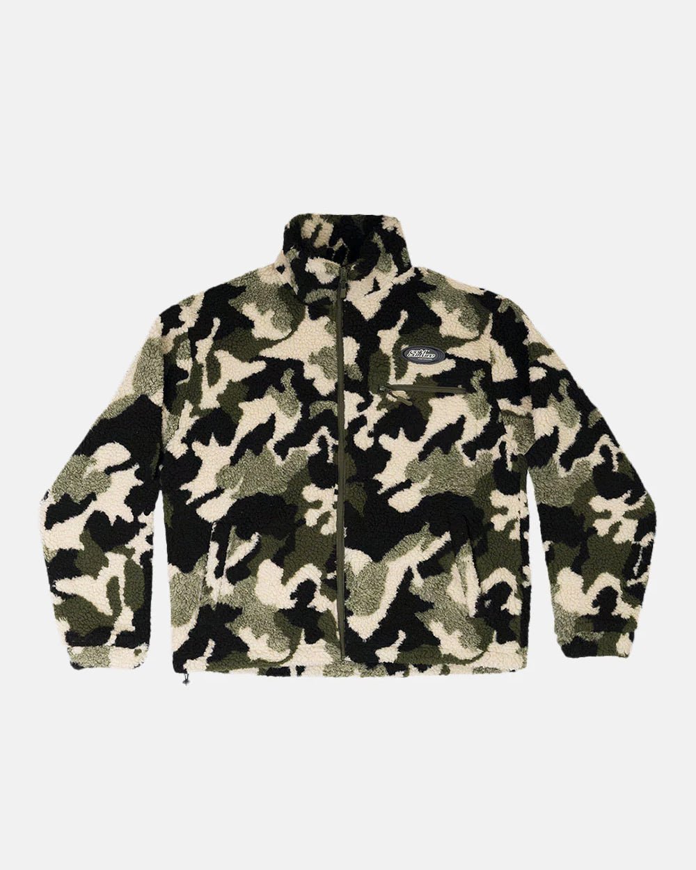 ABSTRACT FLEECE GREEN CAMO - COLD CULTURE