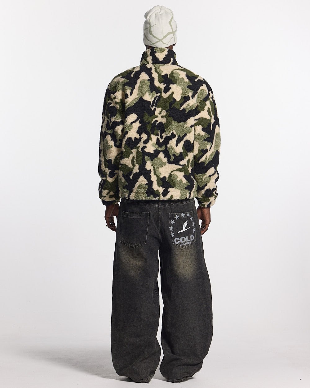 ABSTRACT FLEECE GREEN CAMO - COLD CULTURE