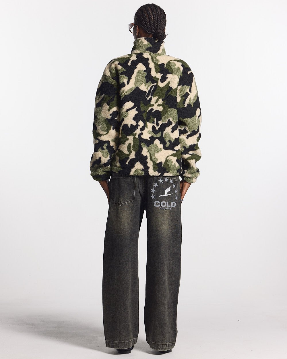 ABSTRACT FLEECE GREEN CAMO - COLD CULTURE