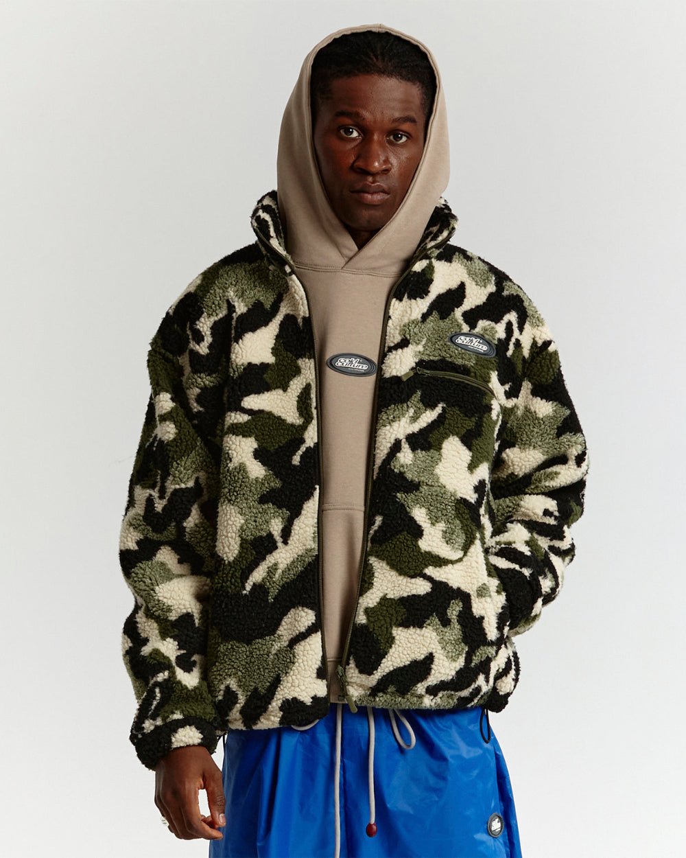 ABSTRACT FLEECE GREEN CAMO - COLD CULTURE