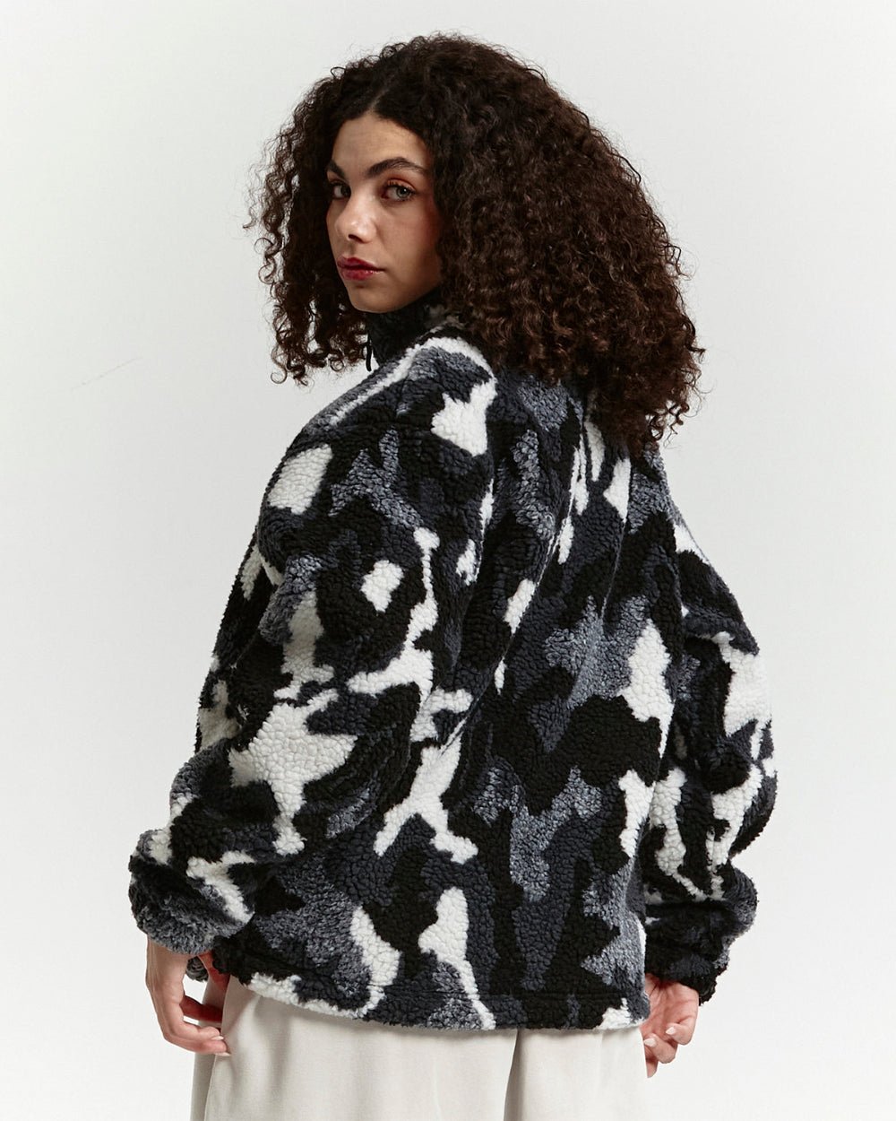 ABSTRACT FLEECE GREY CAMO - COLD CULTURE