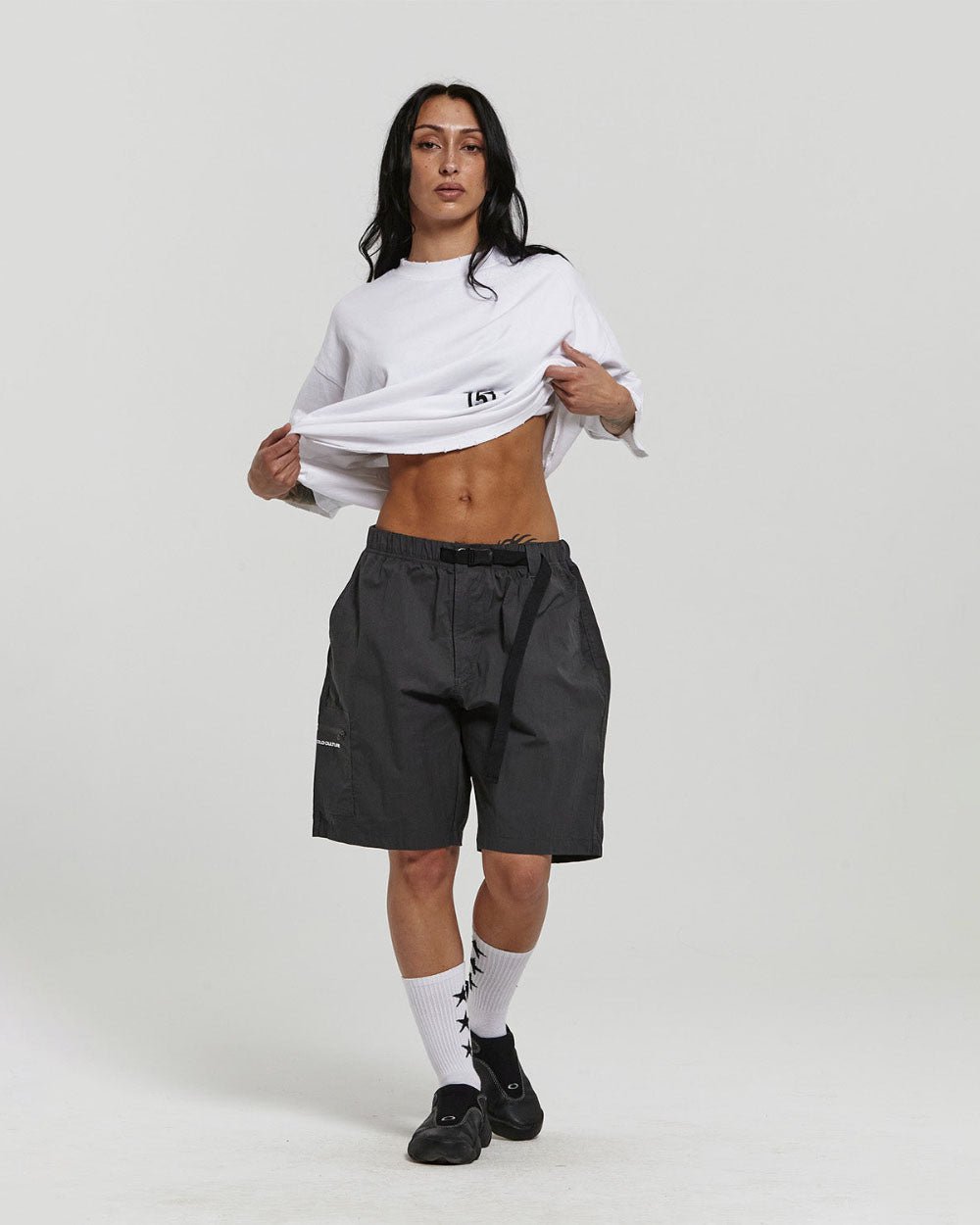 ACTIVE SHORTS DARK GREY - COLD CULTURE