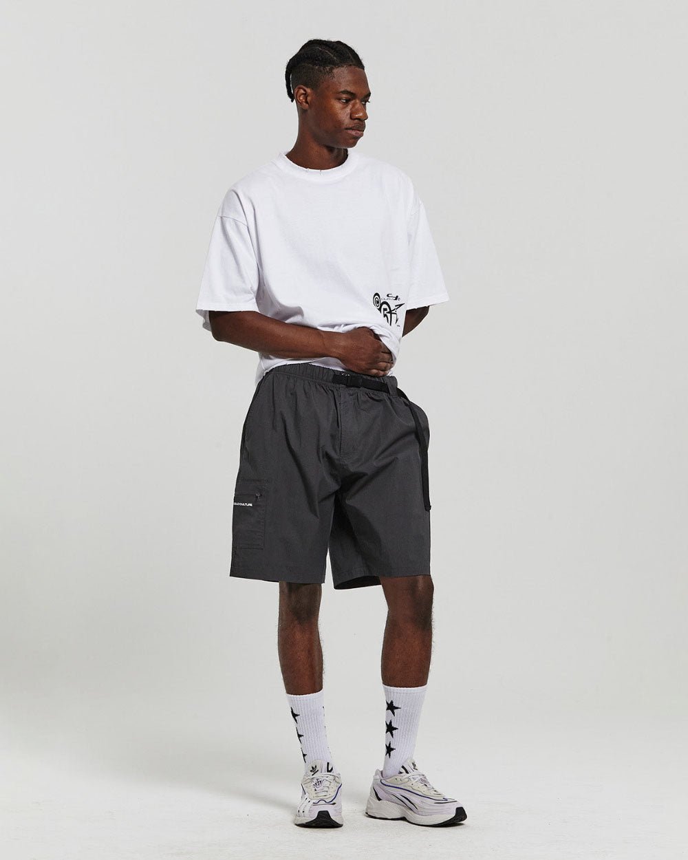 ACTIVE SHORTS DARK GREY - COLD CULTURE