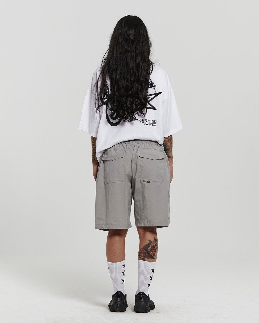 ACTIVE SHORTS LIGHT GREY - COLD CULTURE