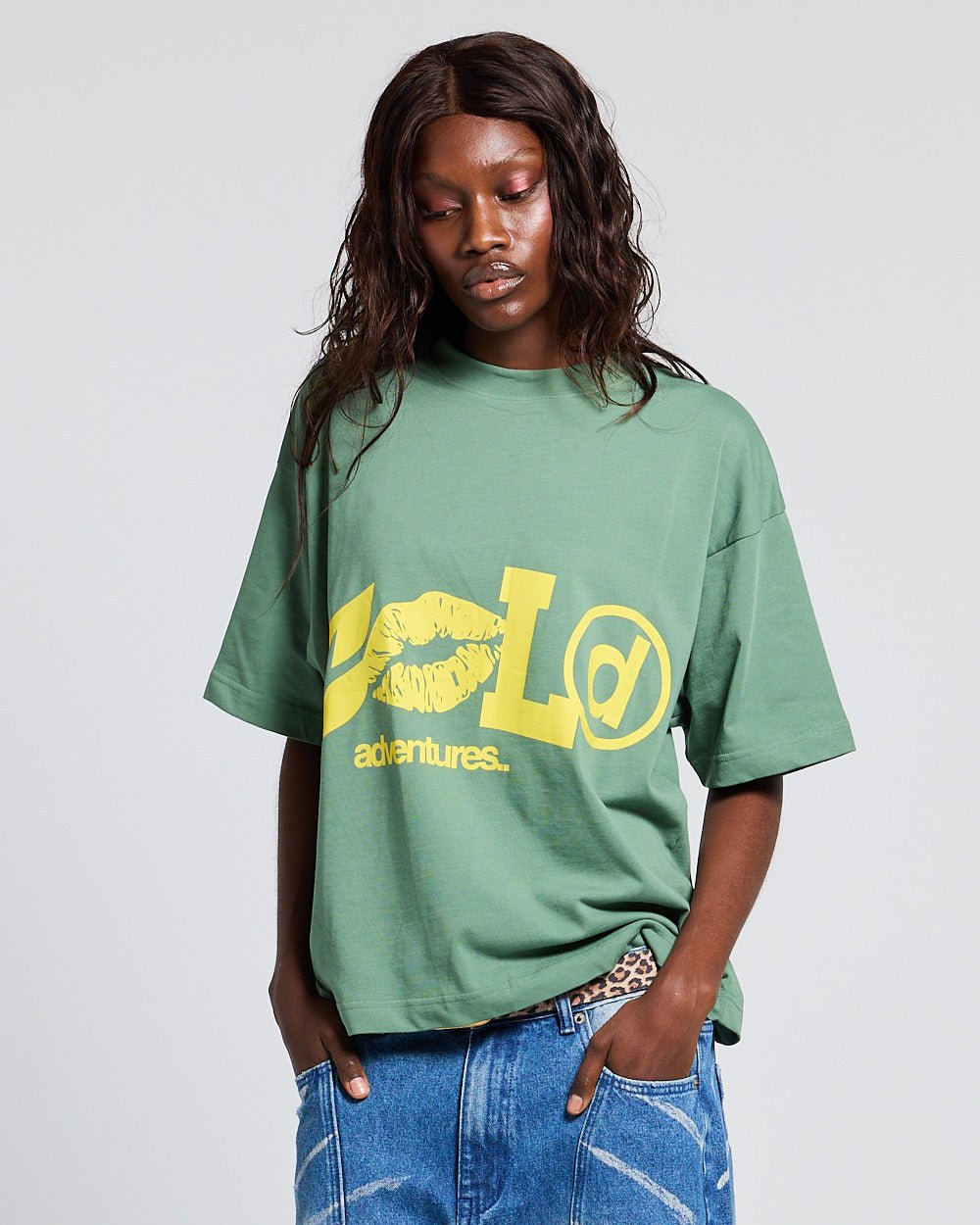 ADVENTURES TEE GREEN & YELLOW - Cold Culture
