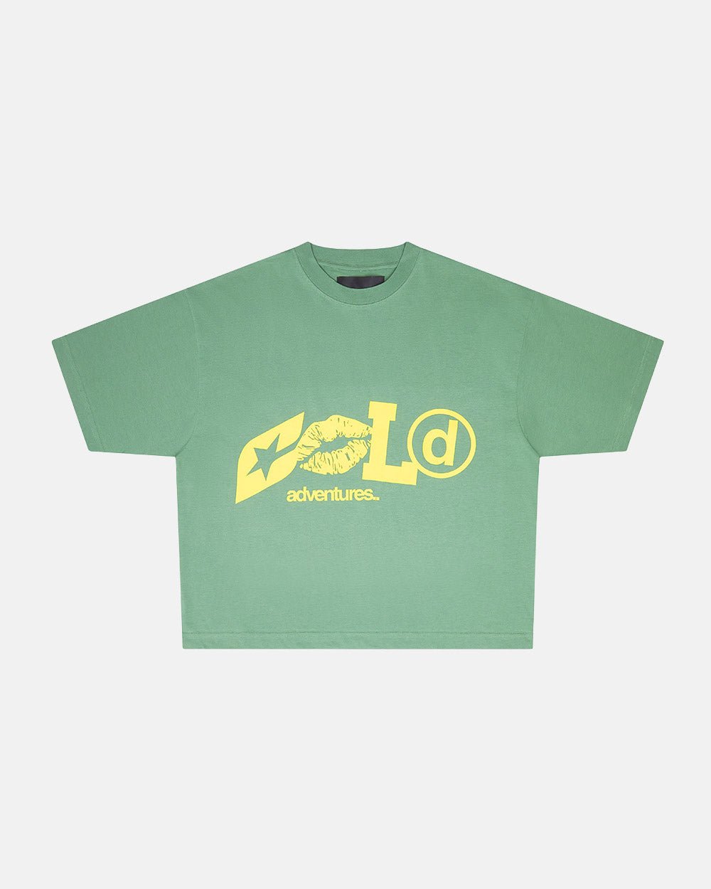 ADVENTURES TEE GREEN & YELLOW - Cold Culture