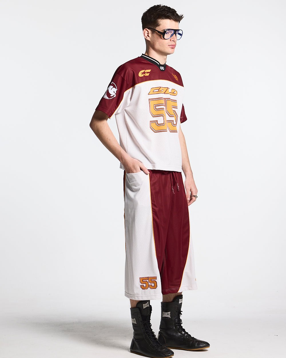 AERO STEED TEE CREAM/BURGUNDY - COLD CULTURE