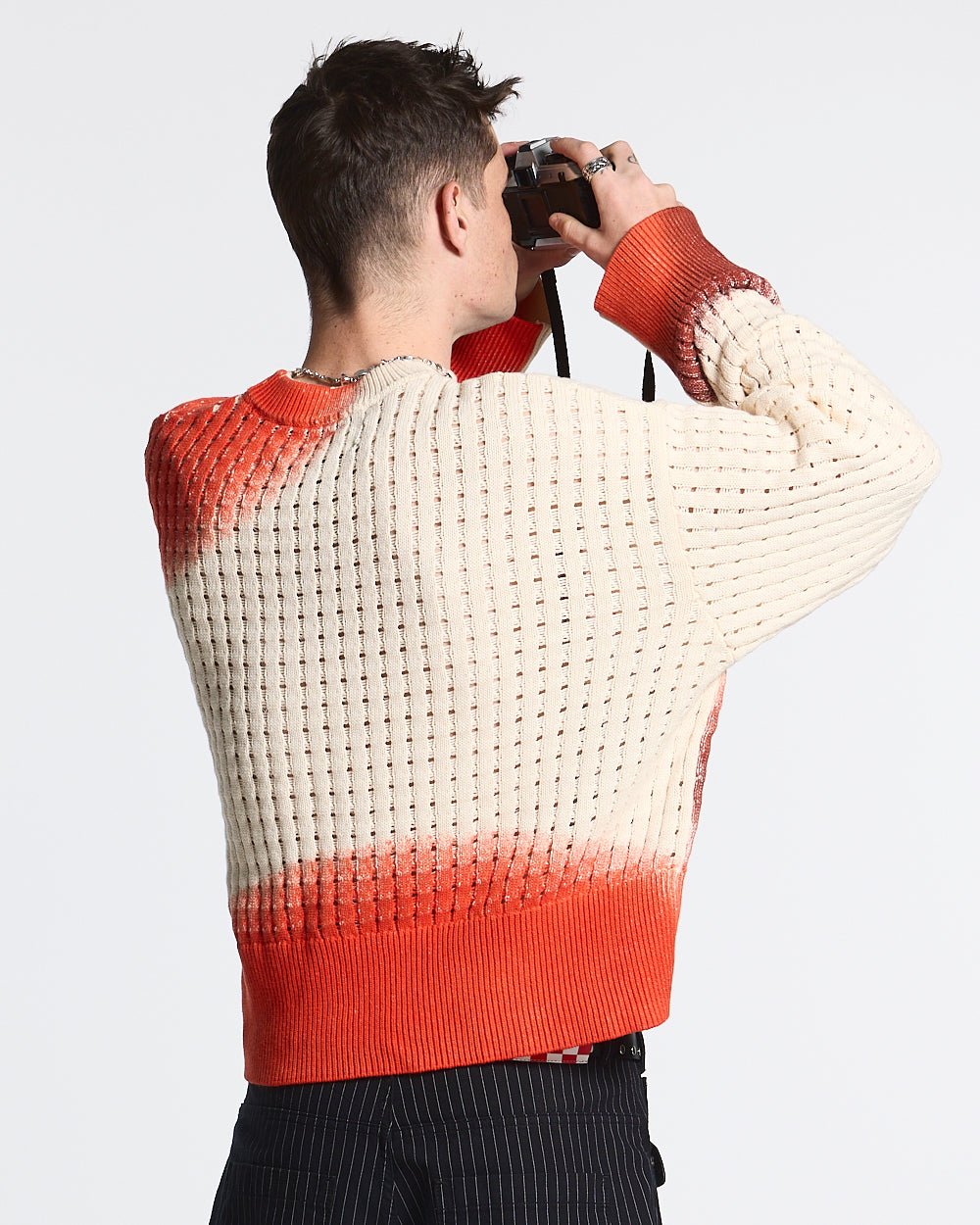AIRBRUSH MESH SWEATER - COLD CULTURE