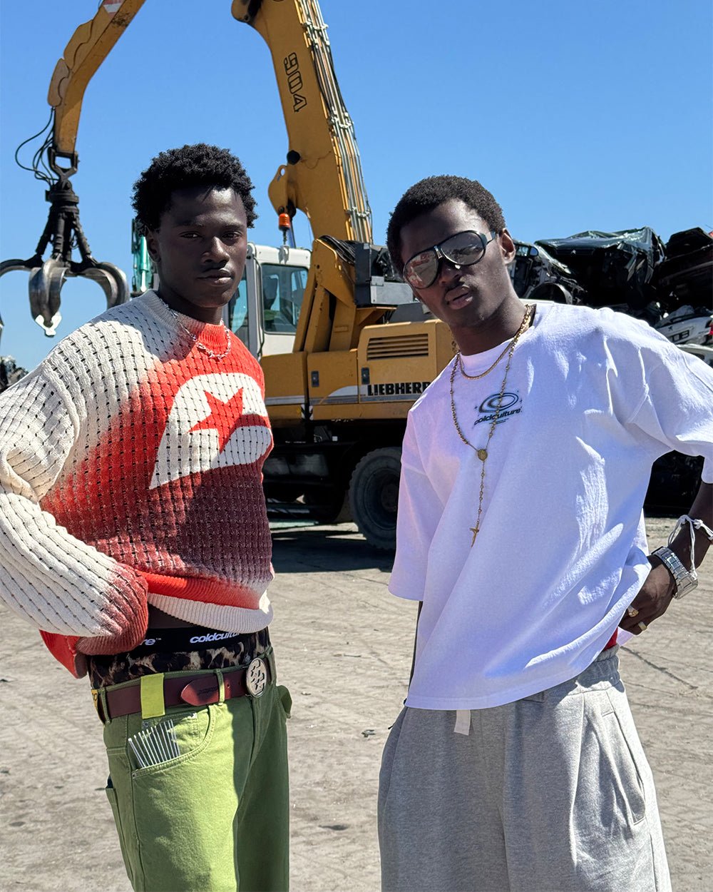 AIRBRUSH MESH SWEATER - COLD CULTURE