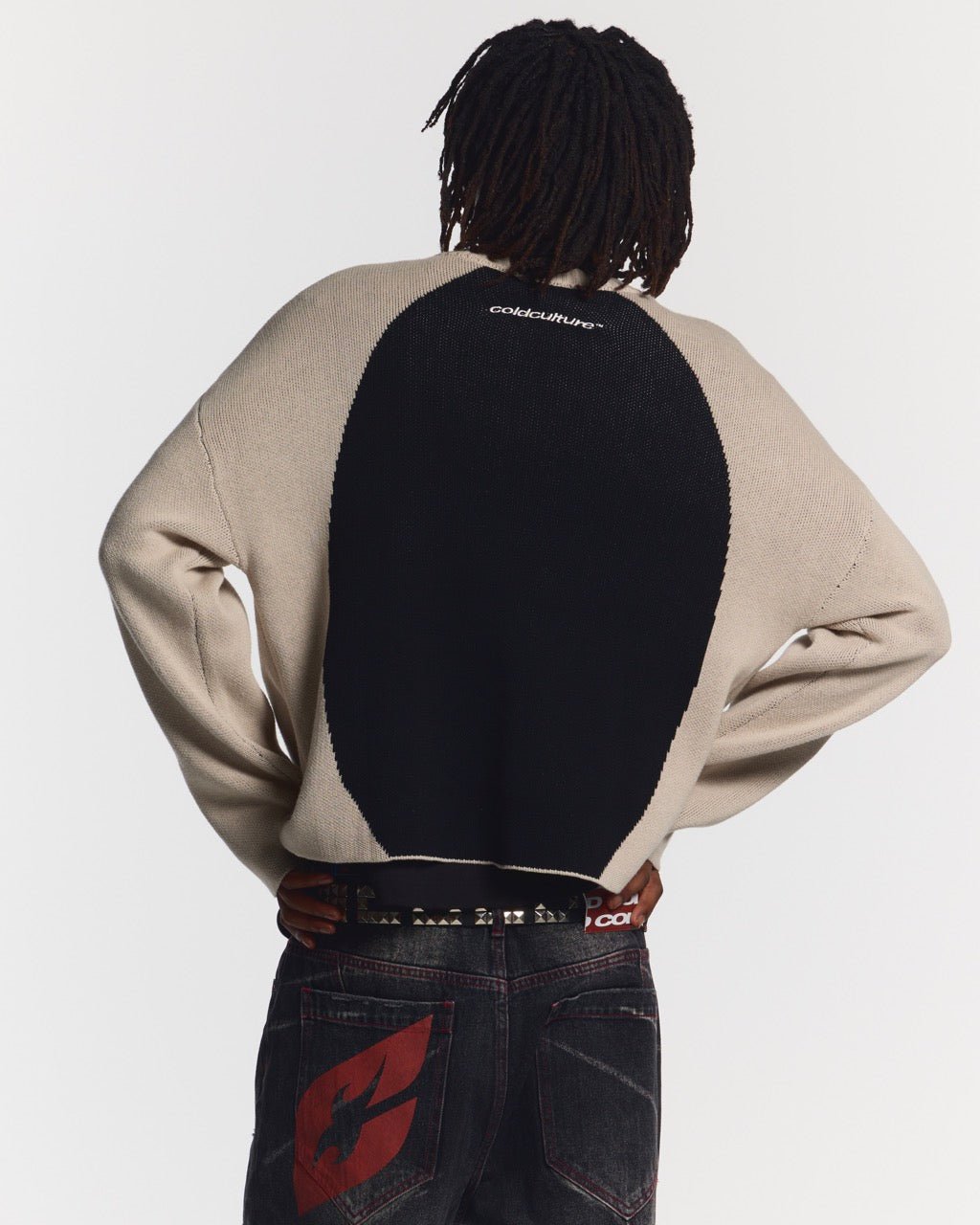 ALPHA KNIT BEIGE & BLACK - COLD CULTURE