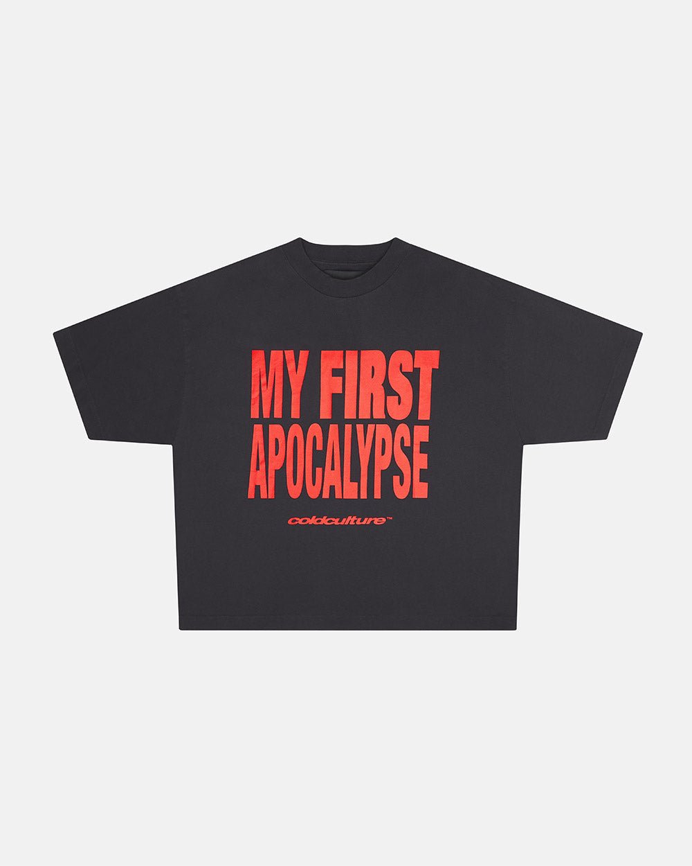 APOCALYPSE TEAM TEE GREY & RED - Cold Culture