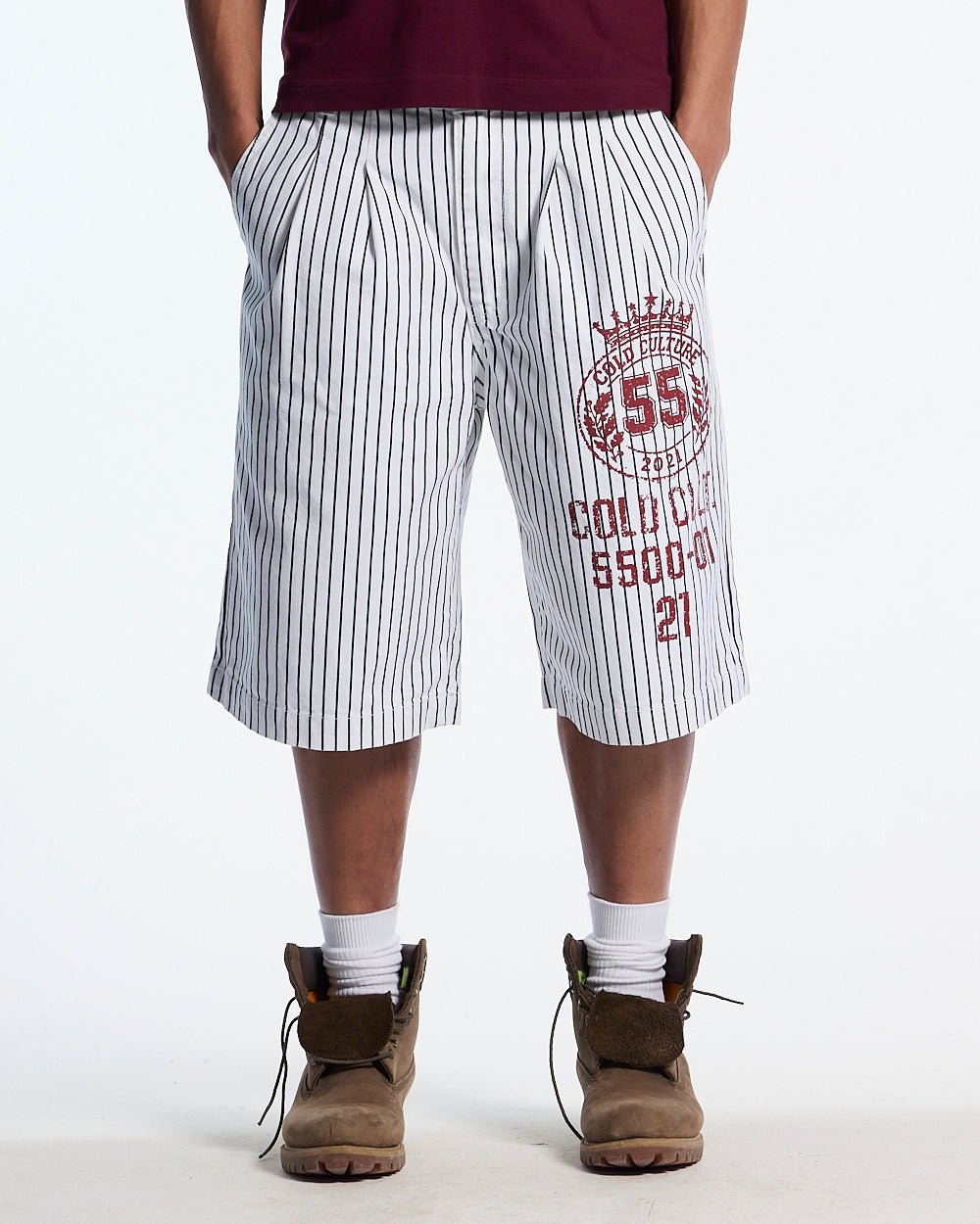 ARMED SAILOR V2 SHORTS WHITE - Cold Culture
