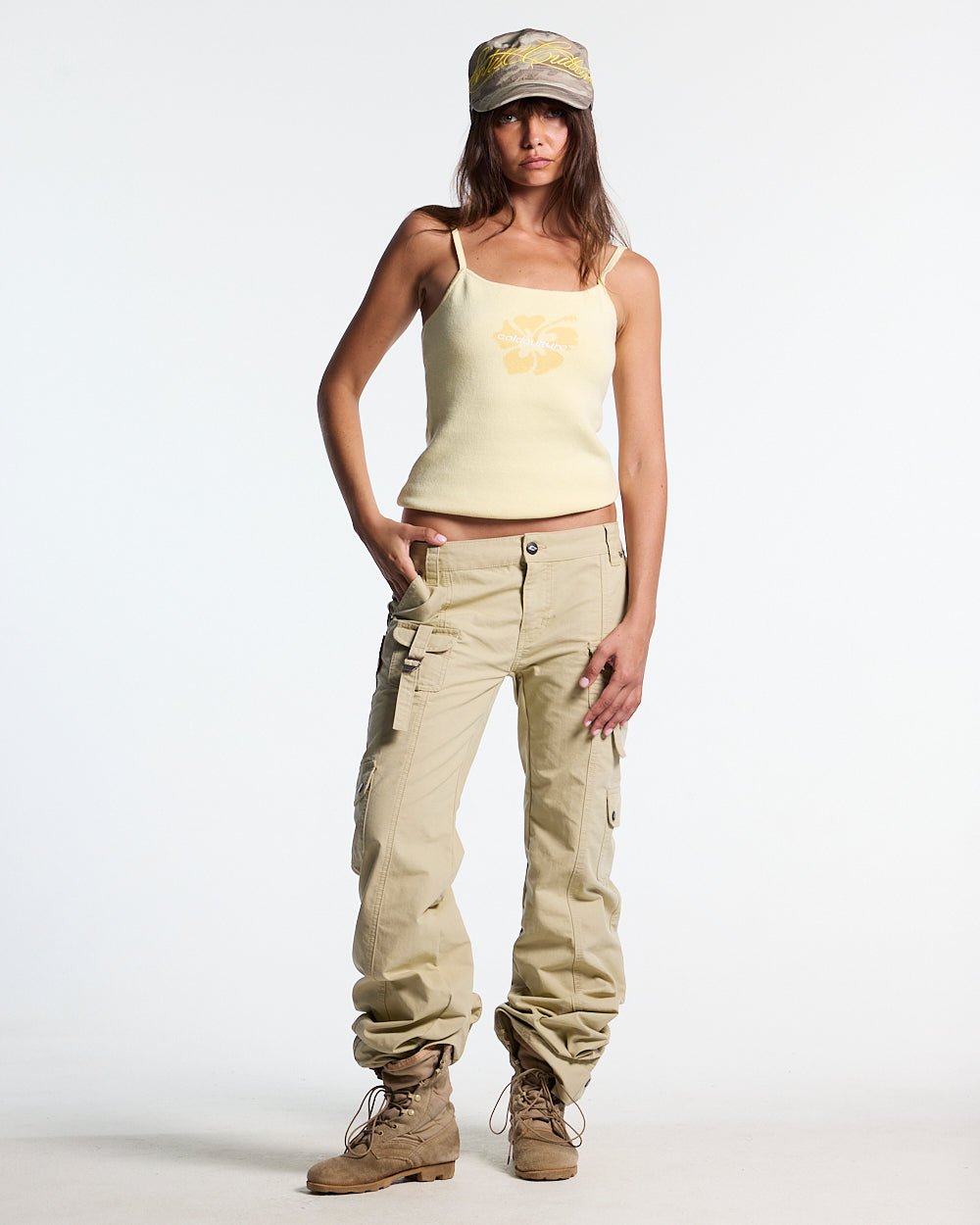 ARMY SCRIPT PANTS MILITARY GREEN - Cold Culture