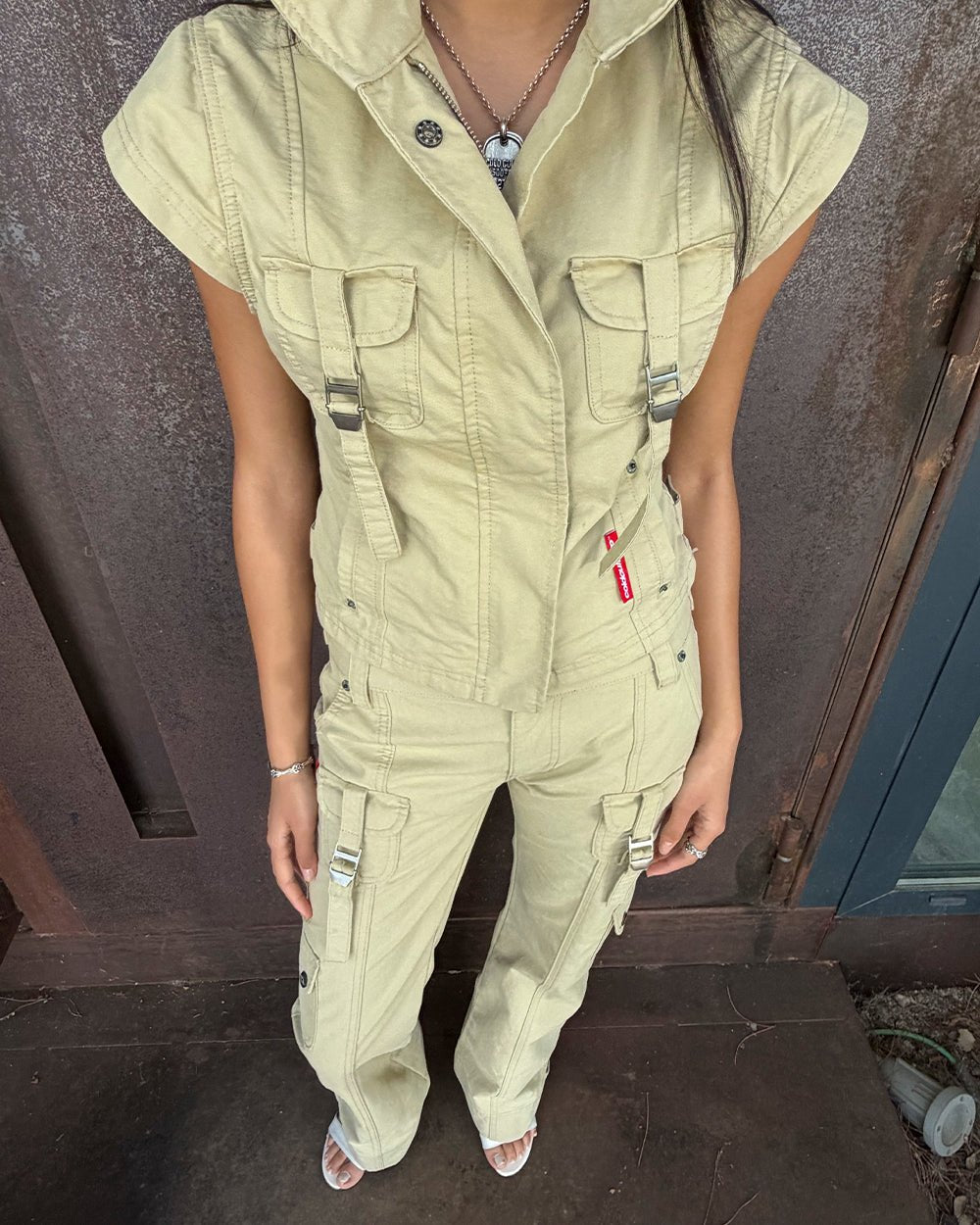 ARMY SCRIPT SHIRT MILITARY GREEN - Cold Culture