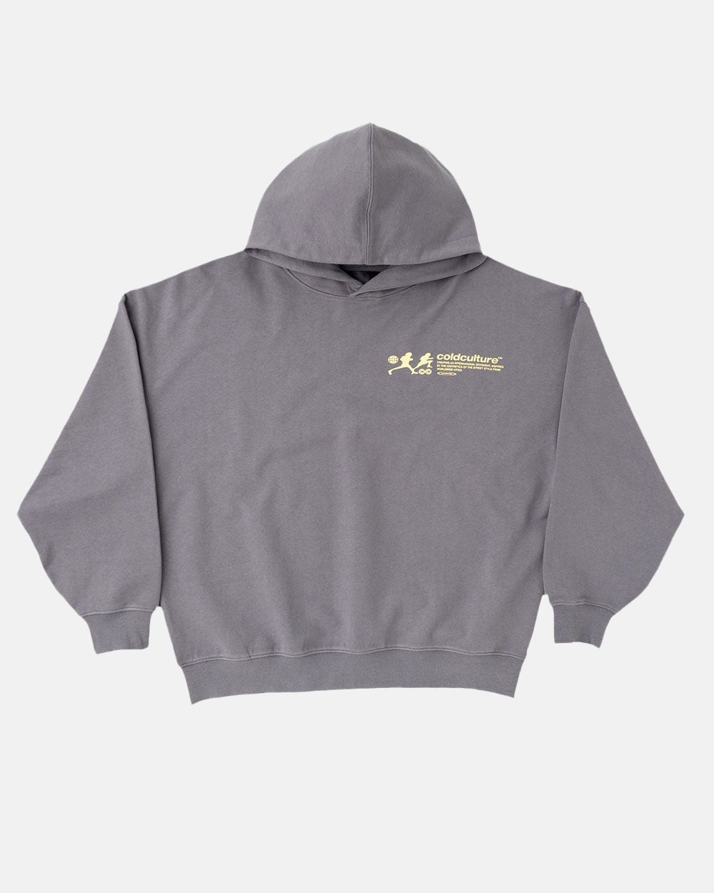 ARRIVING LATE HOODIE DUST GREY - COLD CULTURE