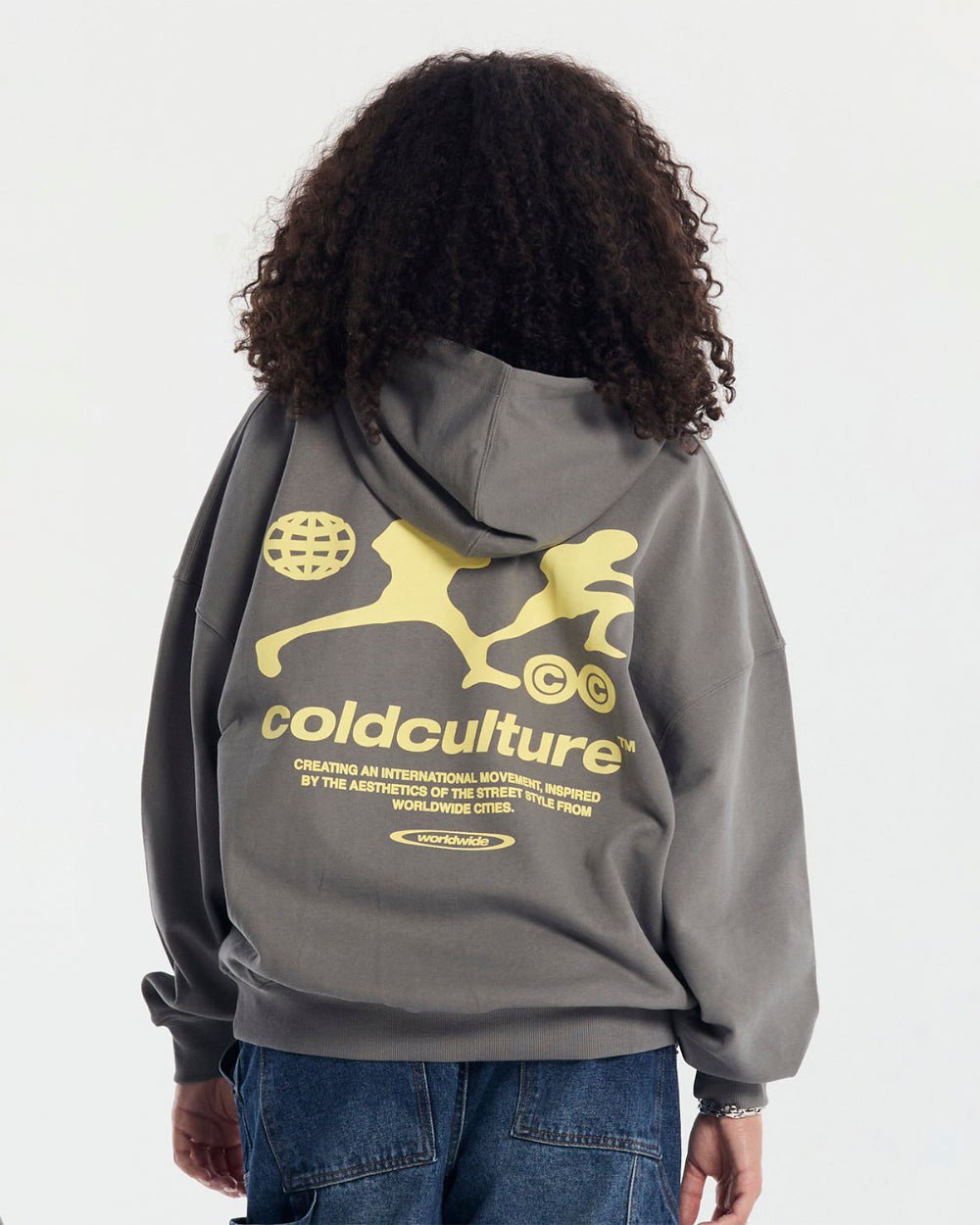 ARRIVING LATE HOODIE DUST GREY - COLD CULTURE