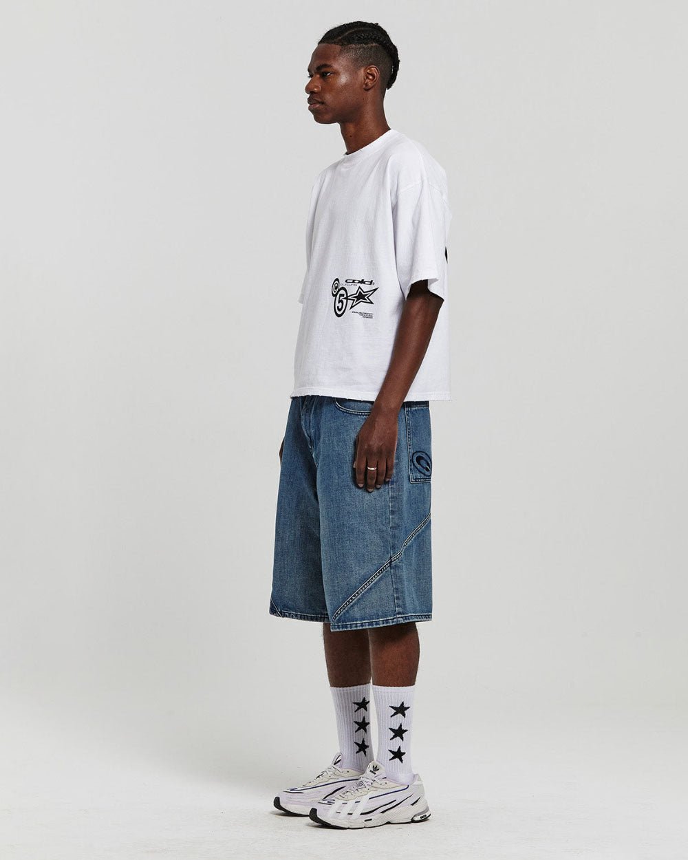 ASSEMBLY V2 SHORTS ACID BLUE DENIM - COLD CULTURE