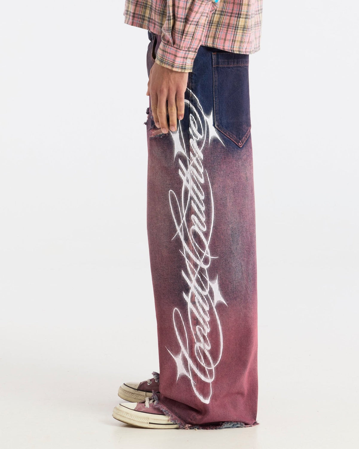 ASSORTED V2 PANTS MAN DENIM AND PINK - Cold Culture