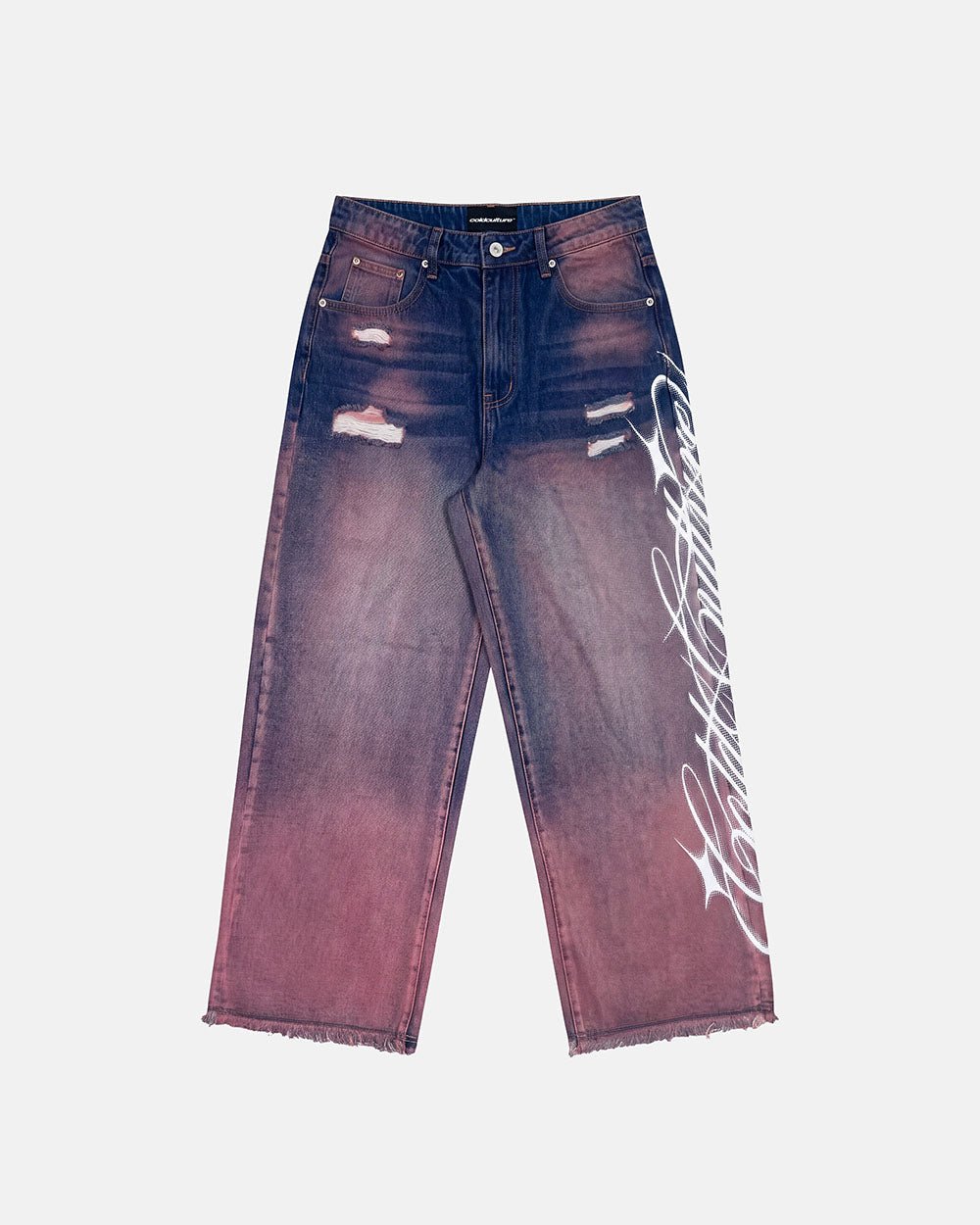 ASSORTED V2 PANTS MAN DENIM AND PINK - Cold Culture