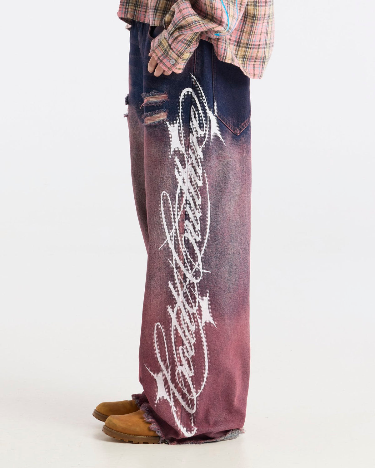 ASSORTED V2 PANTS MAN DENIM AND PINK - Cold Culture