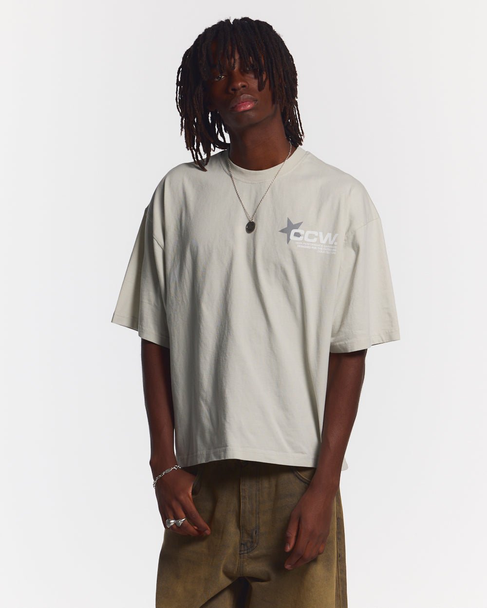 ASTRO TEE LIGHT GREY - COLD CULTURE